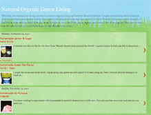 Tablet Screenshot of naturalorganicgreenliving.blogspot.com