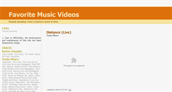 Desktop Screenshot of favoritemusicvideos.blogspot.com