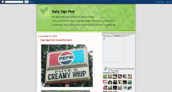 Desktop Screenshot of dailysignpost.blogspot.com