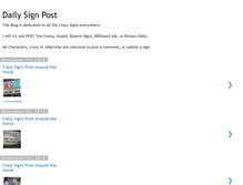 Tablet Screenshot of dailysignpost.blogspot.com
