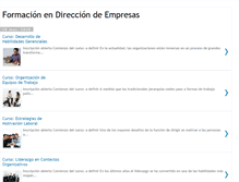 Tablet Screenshot of formaciondireccionempresaria.blogspot.com