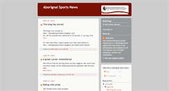 Desktop Screenshot of aboriginalsportsnews.blogspot.com