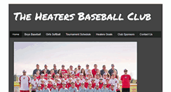 Desktop Screenshot of heatersbaseballclub.blogspot.com