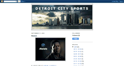 Desktop Screenshot of detroitcitysports.blogspot.com