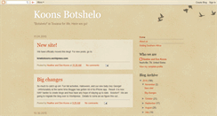 Desktop Screenshot of koonsbotshelo.blogspot.com