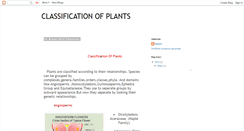 Desktop Screenshot of classificationofplants.blogspot.com