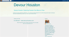 Desktop Screenshot of devourhouston.blogspot.com