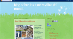 Desktop Screenshot of blogsobrelas7maravillasdelmundo.blogspot.com