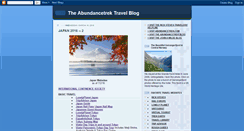 Desktop Screenshot of abundancetrektravel.blogspot.com