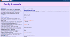 Desktop Screenshot of familyresearchthreegirls.blogspot.com
