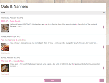Tablet Screenshot of oatsandnanners.blogspot.com