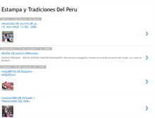 Tablet Screenshot of estampaytradicionesdelperu.blogspot.com