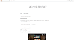 Desktop Screenshot of leannebentley.blogspot.com