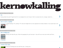 Tablet Screenshot of kernowkalling.blogspot.com
