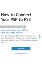 Mobile Screenshot of connect-psp-to-ps3.blogspot.com