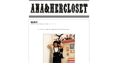 Desktop Screenshot of anaandhercloset.blogspot.com