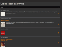 Tablet Screenshot of ciadeteatrouniville.blogspot.com
