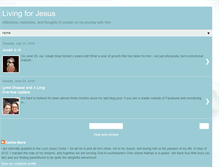 Tablet Screenshot of livingforjesus85.blogspot.com