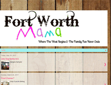 Tablet Screenshot of fortworthmama.blogspot.com