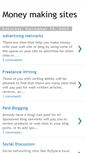 Mobile Screenshot of moneymakingsites001.blogspot.com