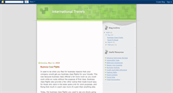 Desktop Screenshot of internationaltravelplans.blogspot.com