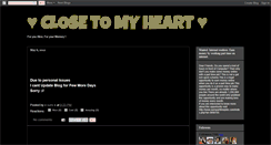 Desktop Screenshot of closetohearts.blogspot.com