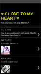 Mobile Screenshot of closetohearts.blogspot.com