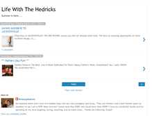 Tablet Screenshot of lifewiththehedricks.blogspot.com