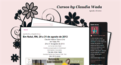 Desktop Screenshot of cursosbyclaudiawada-eventos.blogspot.com