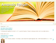 Tablet Screenshot of amandafanger.blogspot.com