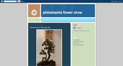 Desktop Screenshot of phillyflowershow.blogspot.com