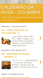 Mobile Screenshot of caldeiraodaroseculinaria.blogspot.com