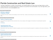 Tablet Screenshot of constructionlawfl.blogspot.com