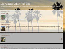 Tablet Screenshot of losangelesurbanfrogblog.blogspot.com