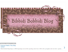 Tablet Screenshot of bibbidibobbidiblogdesign.blogspot.com