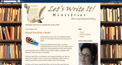 Desktop Screenshot of letswriteitministries.blogspot.com
