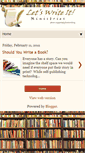 Mobile Screenshot of letswriteitministries.blogspot.com