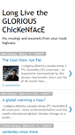 Mobile Screenshot of gloriouschickenface.blogspot.com