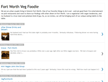 Tablet Screenshot of fortworthvegfoodie.blogspot.com