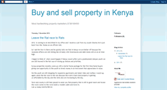 Desktop Screenshot of kenyaproperty.blogspot.com