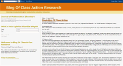 Desktop Screenshot of classactionresearch.blogspot.com