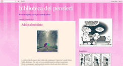 Desktop Screenshot of bibliotecadeipensieri.blogspot.com