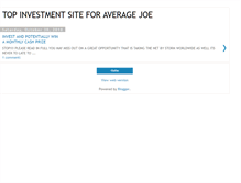 Tablet Screenshot of investwinfreemoney.blogspot.com