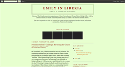 Desktop Screenshot of emilyinliberia.blogspot.com