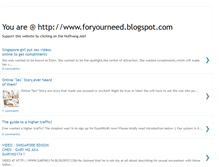 Tablet Screenshot of foryourneed.blogspot.com