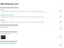Tablet Screenshot of bkrockbands.blogspot.com