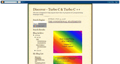 Desktop Screenshot of discover-turboc.blogspot.com