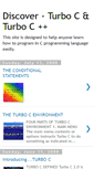 Mobile Screenshot of discover-turboc.blogspot.com