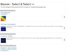 Tablet Screenshot of discover-turboc.blogspot.com