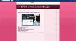 Desktop Screenshot of contestsinsg.blogspot.com